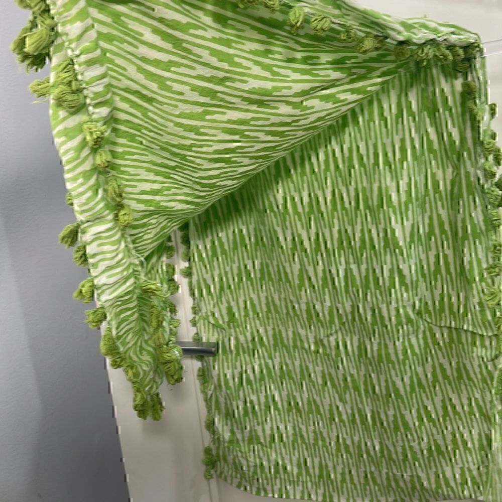 Roberta Roller Rabbit Tassel Scarf Vintage Green - Picture 4 of 4